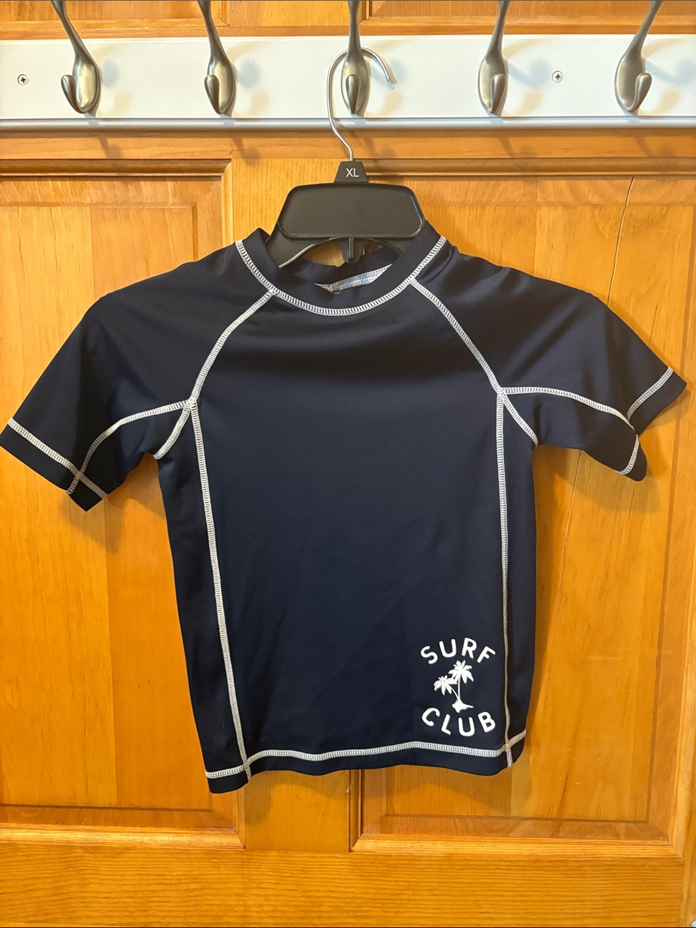 Gymboree Kids Navy Rashguard with White Trim Surf Club Logo